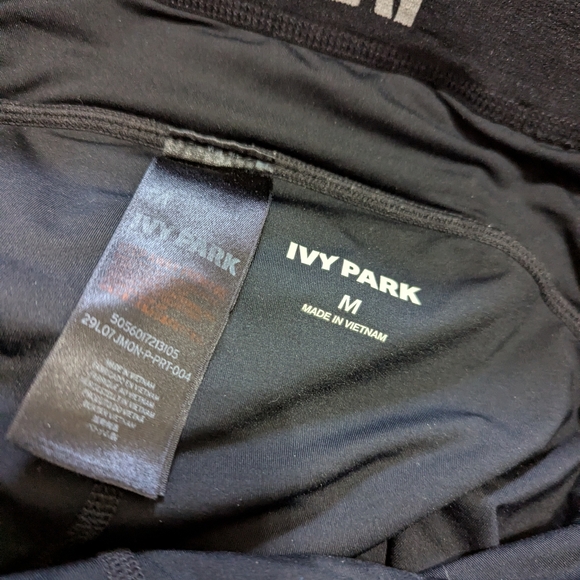 Ivy Park Medium Black White Kaleidoscope Gym Yoga Pilates Workout Gym Leggings - Picture 8 of 12